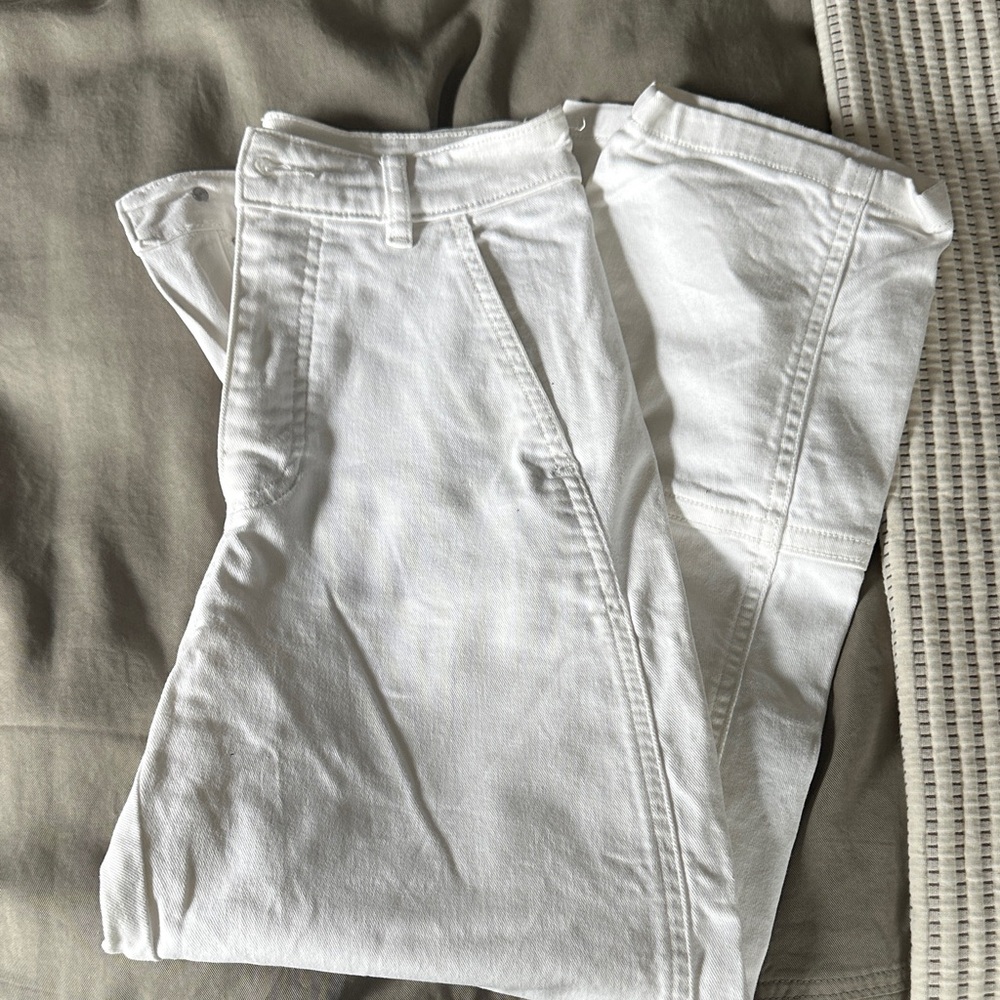 Everlane Utility Barrel Pant in White